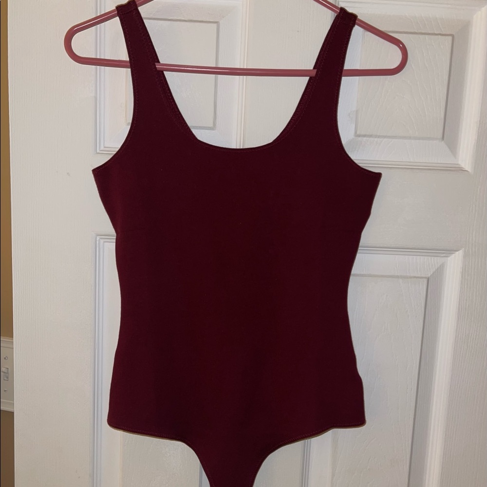 Stella Luce Maroon Bodysuit SZ SMALL NWOT